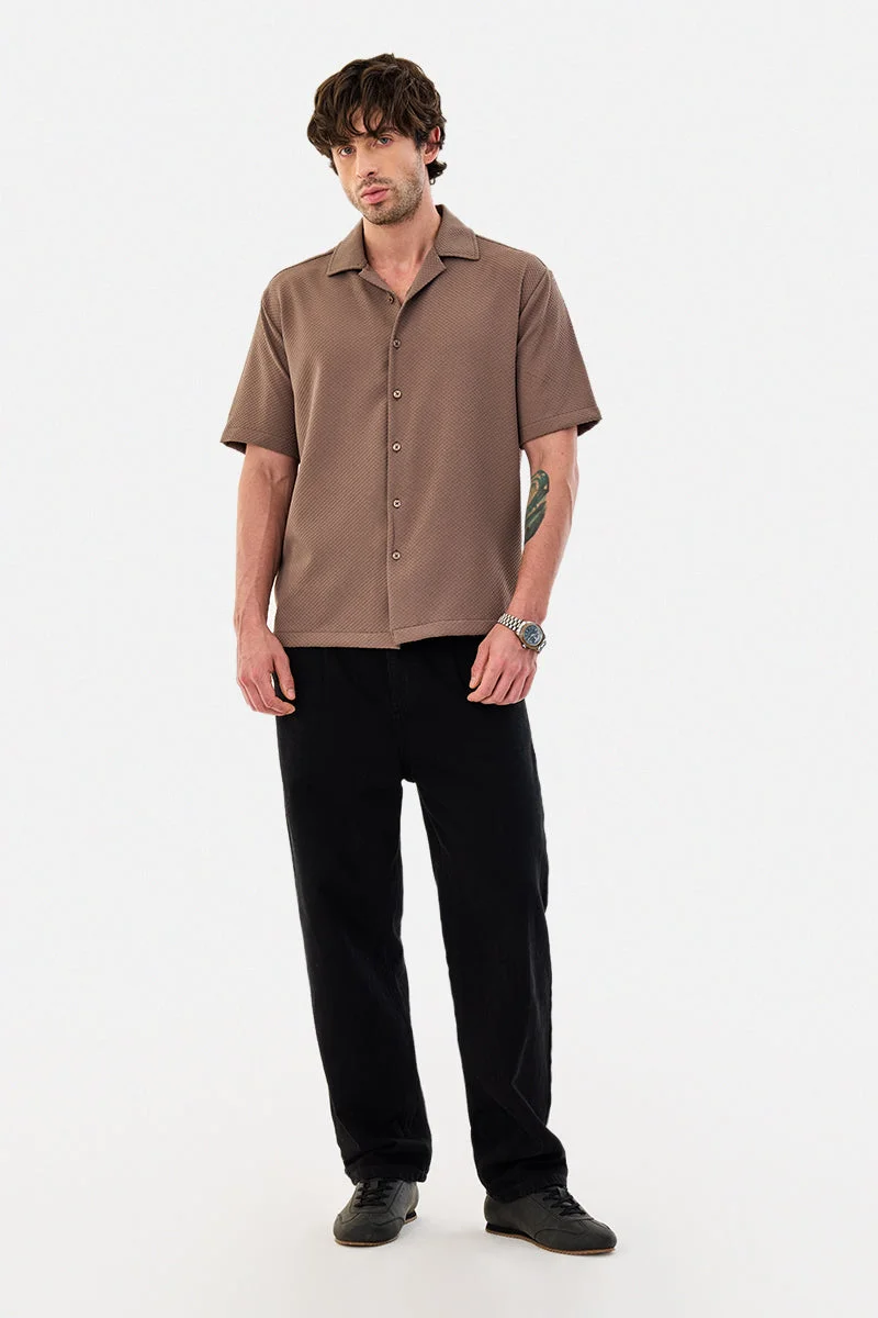 سنيتش Textured Box Fit Stretch Shirt